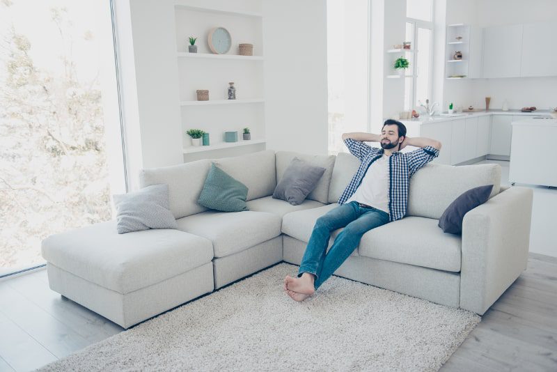 man enjoying quality air with new air filters