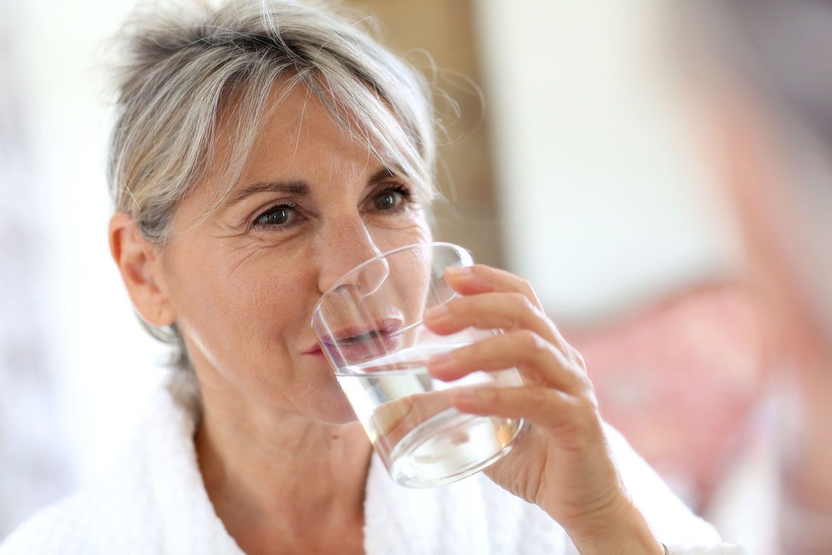 drinking water cleaned by reverse osmosis