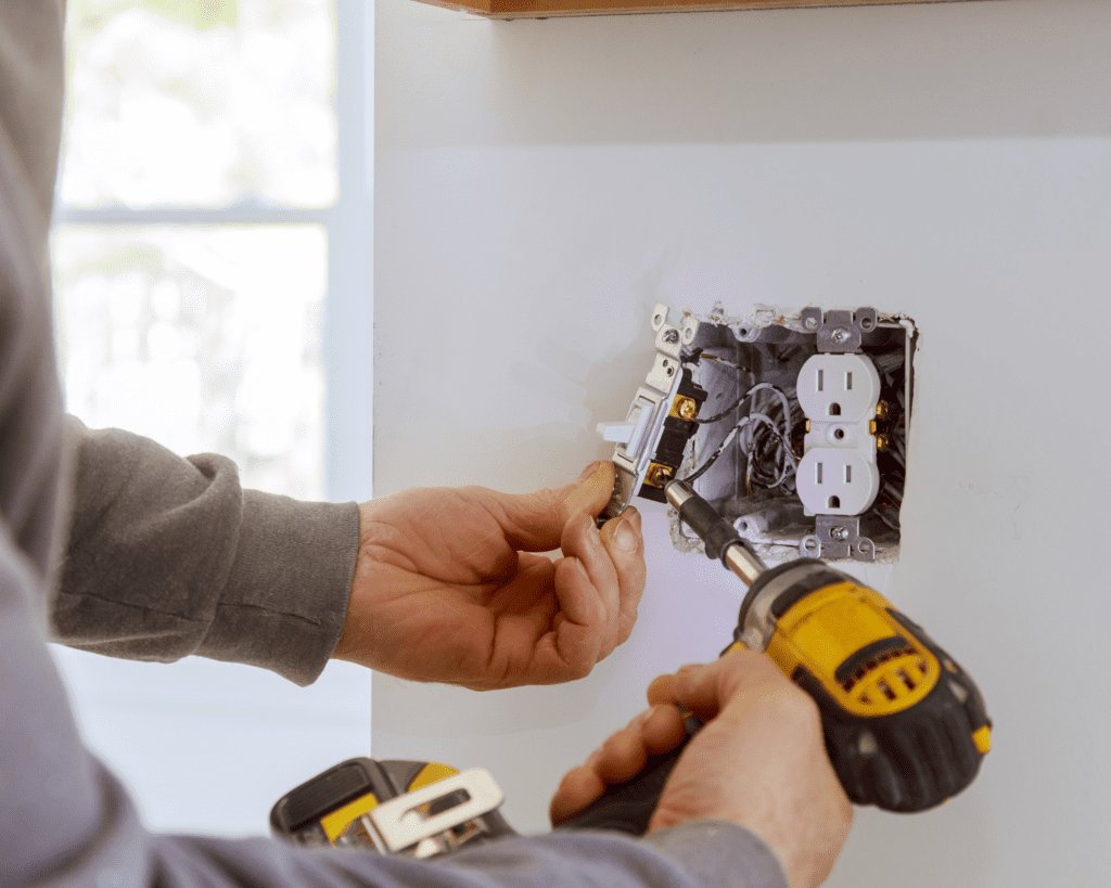 Electrical outlet work