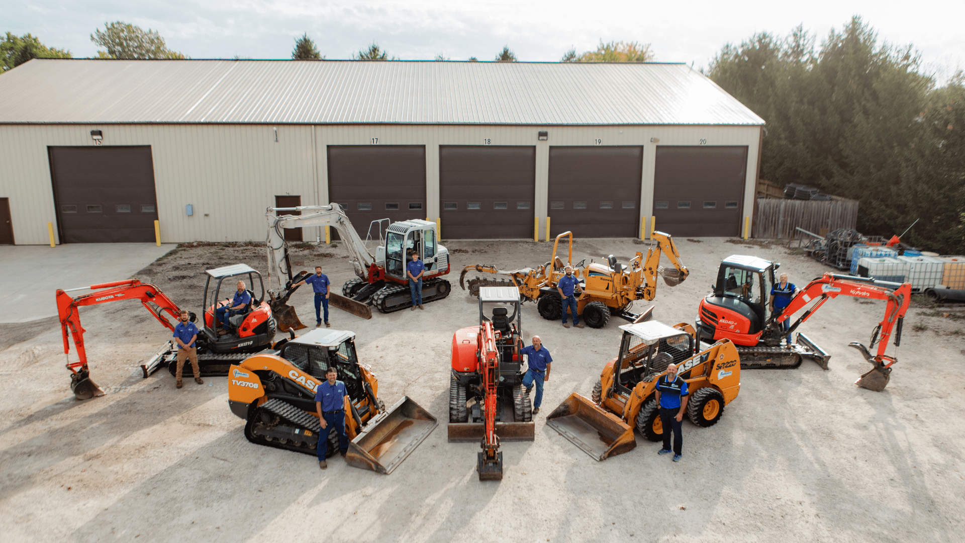 Popejoy Excavation team with their equipment