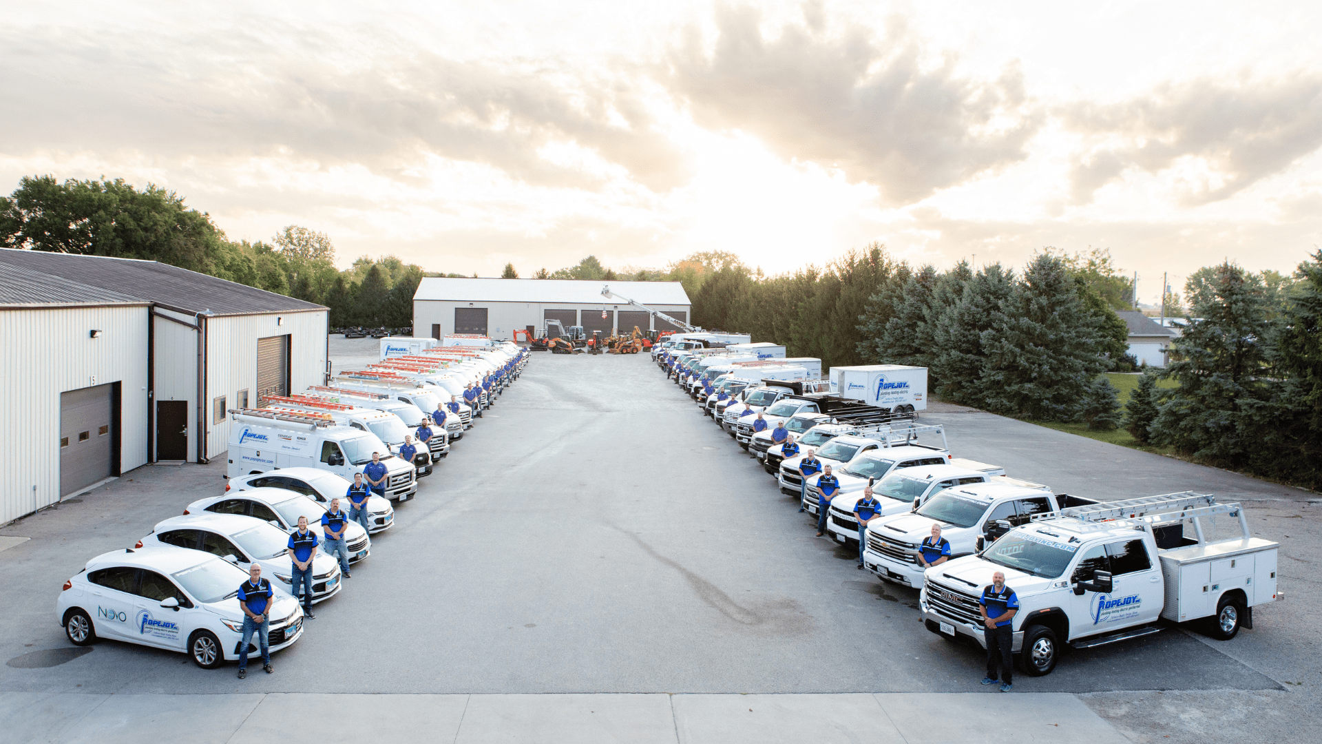 team members standing by their fleet at Popejoy