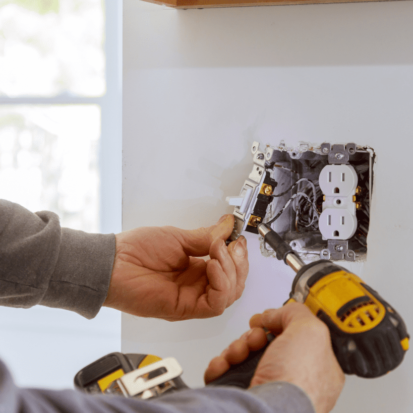 Electrical outlet work
