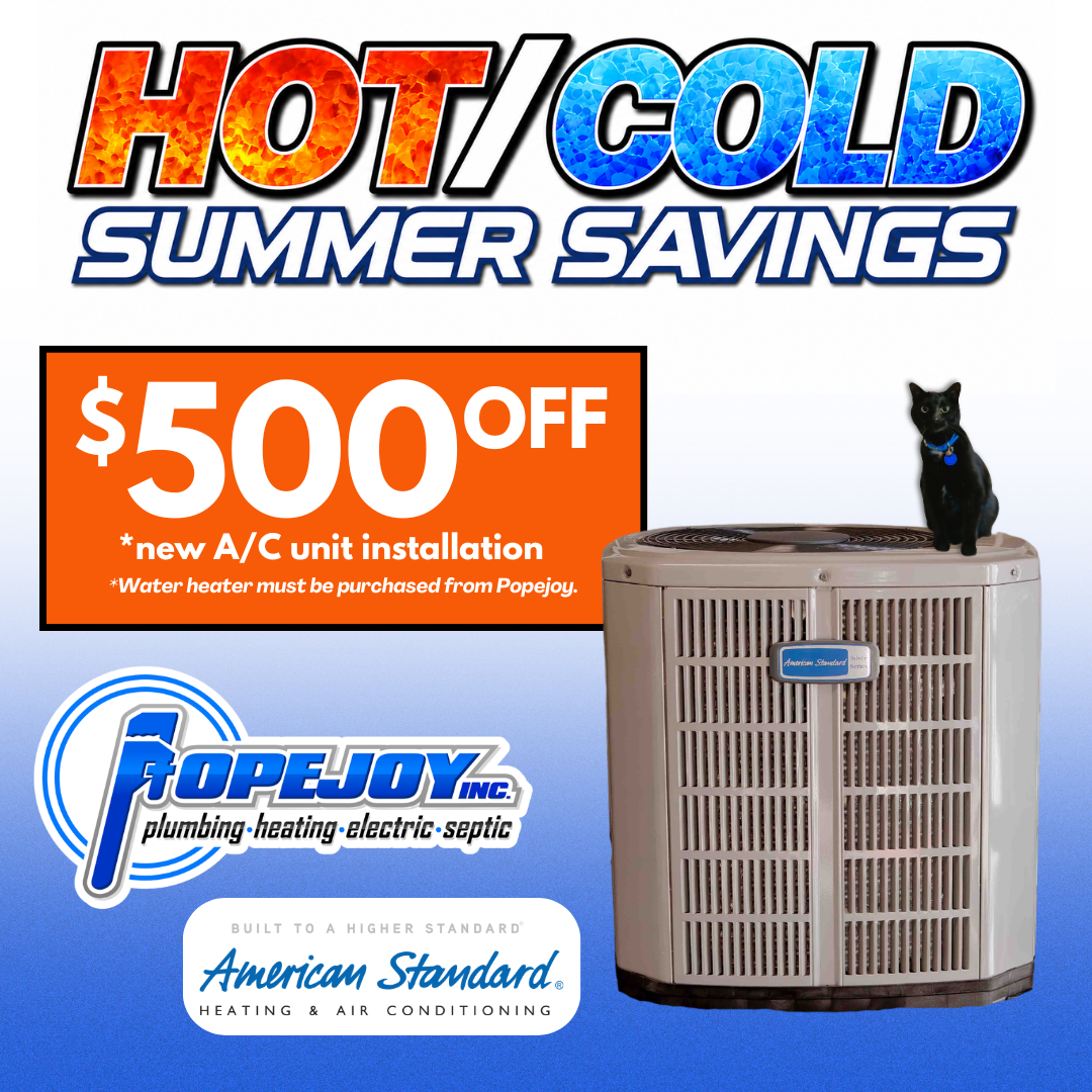 AC Unit Special for Popejoy's Hot/Cold Summer Savings Event