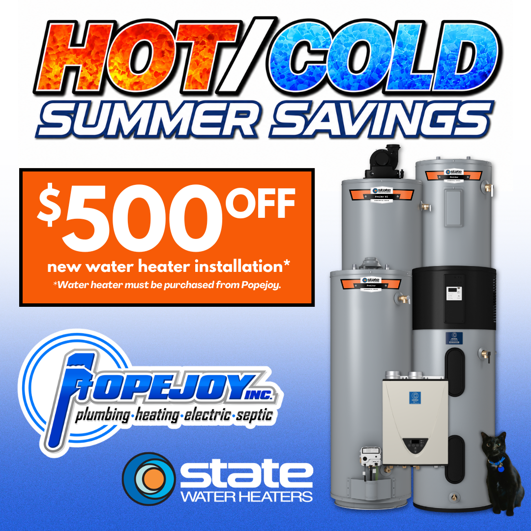 Hot/Cold Water Heater Special at Popejoy